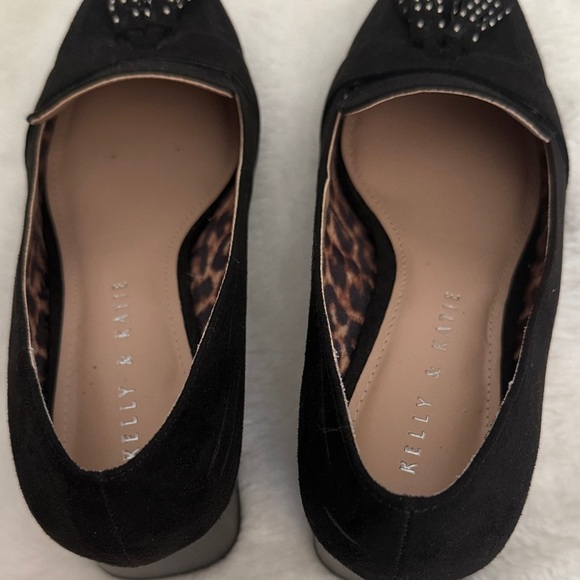 Kelly & Katie Black Suede Tassel Loafers - Picture 8 of 11